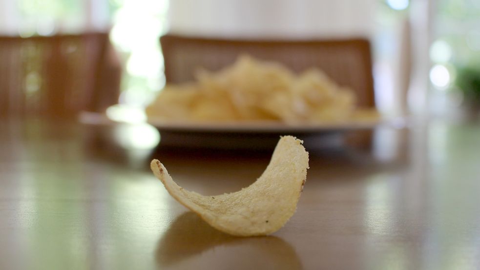 Einfach nur Chips? Oder doch ein ganzes Gericht? Die Geschmacksrichtung für dieses Exemplar lautet: Haxe mit Sauerkraut. Foto: Oltmanns