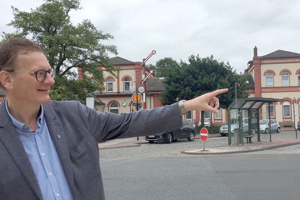Der Bahnhof ist von zentraler Bedeutung für Leer, deshalb muss er als Ganzes und nicht als Summe seiner Einzelteile betrachtet werden, sagt Dirksen. Foto: Mielcarek