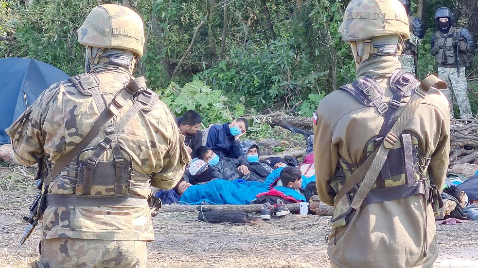 Angesichts steigender Zahlen illegaler Einwanderer haben Lettland und Litauen die militärische Präsenz an ihren Grenzen zu Belarus verstärkt. Foto: Thomas Ludwig/NOZ