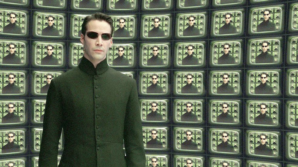 Wie schon in den ersten drei Teilen spielt Keanu Reeves auch im neuen „Matrix“-Film die Rolle des Neo. Foto: Imago / Allstar