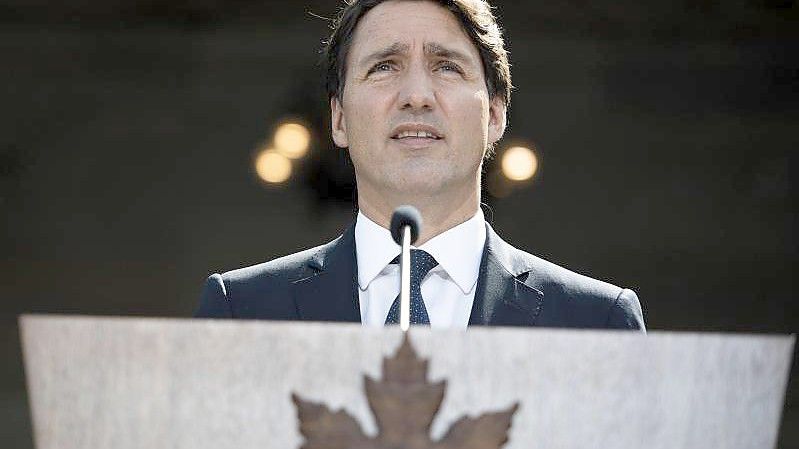 Premierminister Justin Trudeau geriet bei der letzten Fernsehdebatte der Spitzenkandidaten unter Druck. Foto: Justin Tang/The Canadian Press/AP/dpa