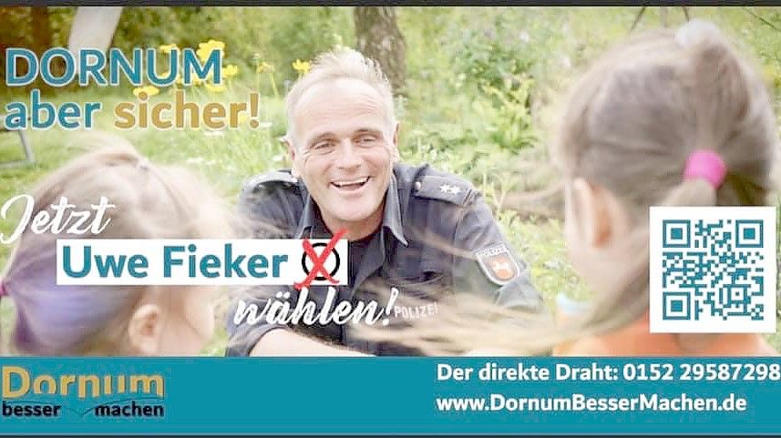 So sieht das betroffene Wahlplakat aus. Foto: Privat