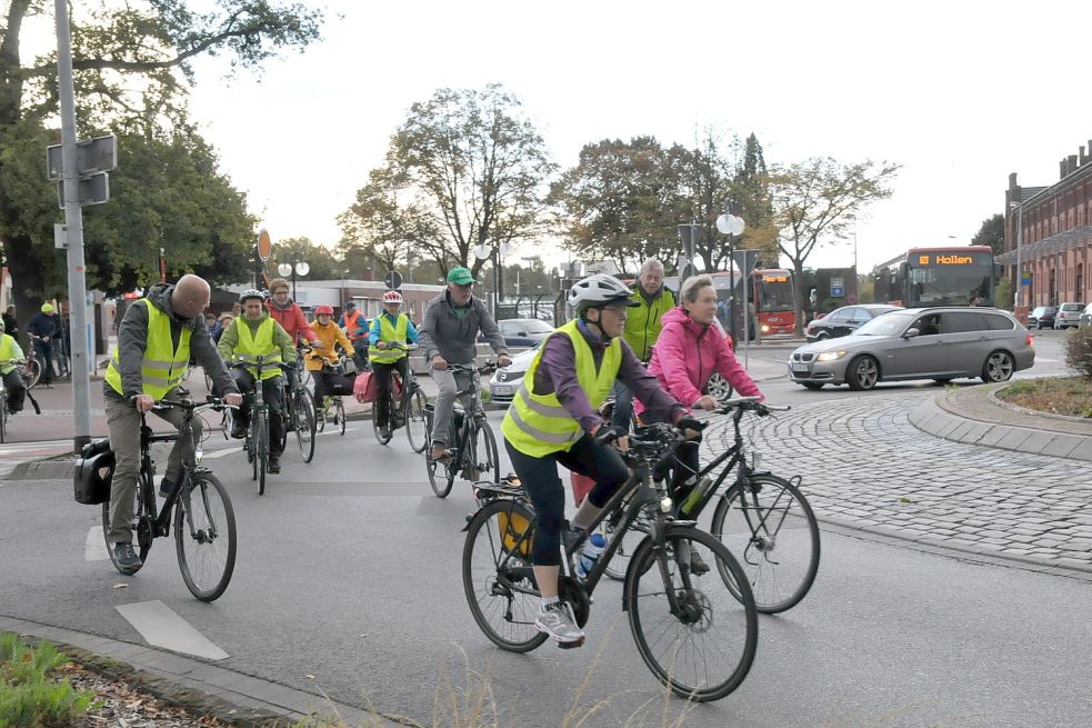 Ähnlich erfolgreich wie 2019 wollen die Leeraner auch in diesem Jahr beim Stadtradeln sein. Foto: Wolters/Archiv