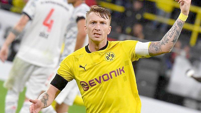 Der BVB startet mit Marco Reus. Foto: Bernd Thissen/dpa