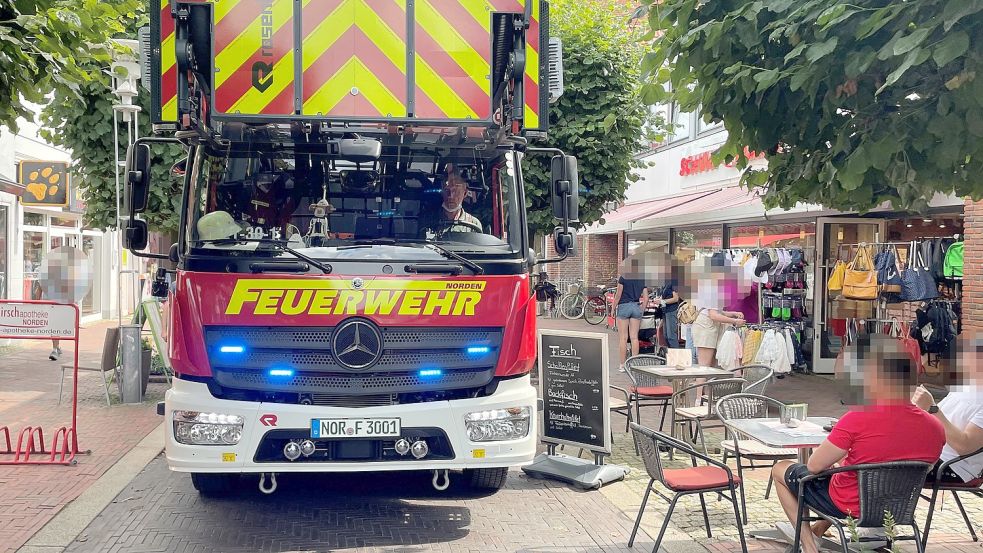 Diese Situation hat die Norder Feuerwehr kürzlich nachgestellt. Foto: Privat