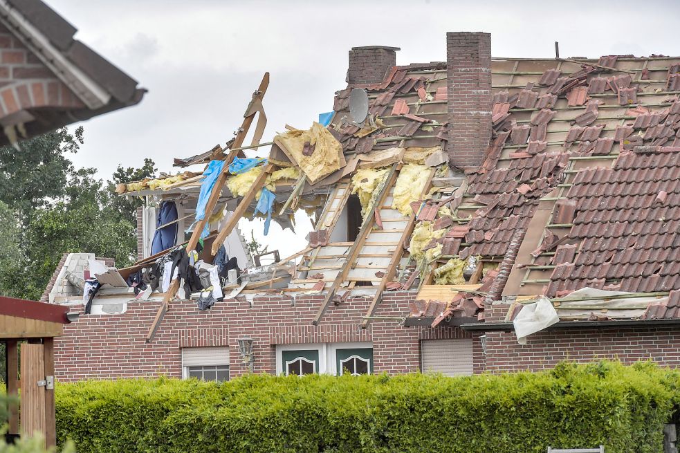 Der Tornado hatte in Großheide für Verwüstung gesorgt. Archivfoto: Ortgies