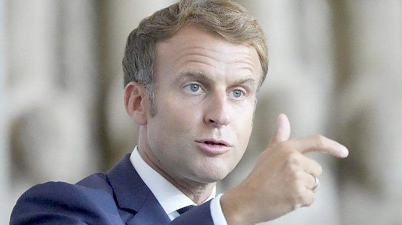 Frankreichs Staatspräsident Emmanuel Macron. Foto: Francois Mori/POOL AP/dpa