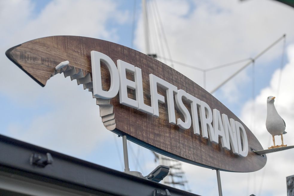 Der „Delftstrand“ liegt in Emden mitten in der Stadt.