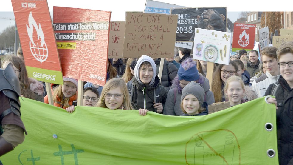 Vor der Pandemie führten die Demos von Fridays for Future durch die Leeraner Innenstadt. Das soll jetzt wieder der Fall sein. Foto: Mimkes/Archiv