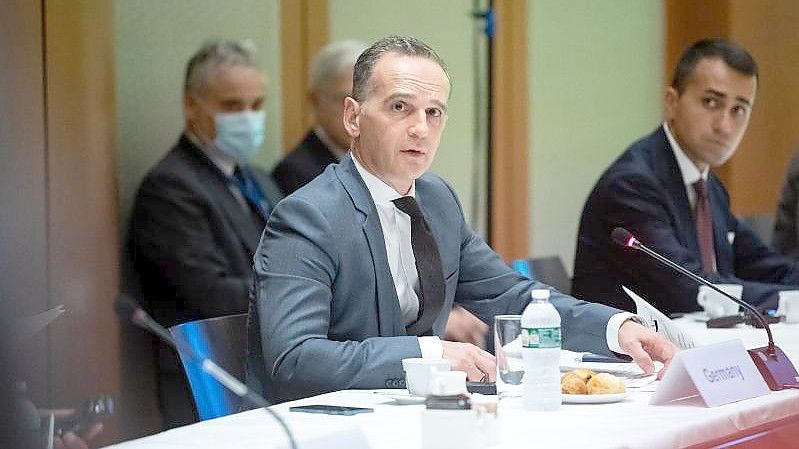 Bundesaußenminister Heiko Maas eröffnet die Libyen-Konferenz am Rande der UN-Generalversammlung in New York. Foto: Bernd von Jutrczenka/dpa