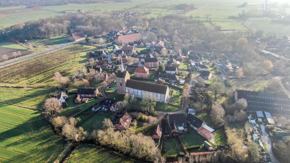 Im Krummhörner Dorf Groothusen befanden sich einst drei Burgen. Foto: Archiv/Hock