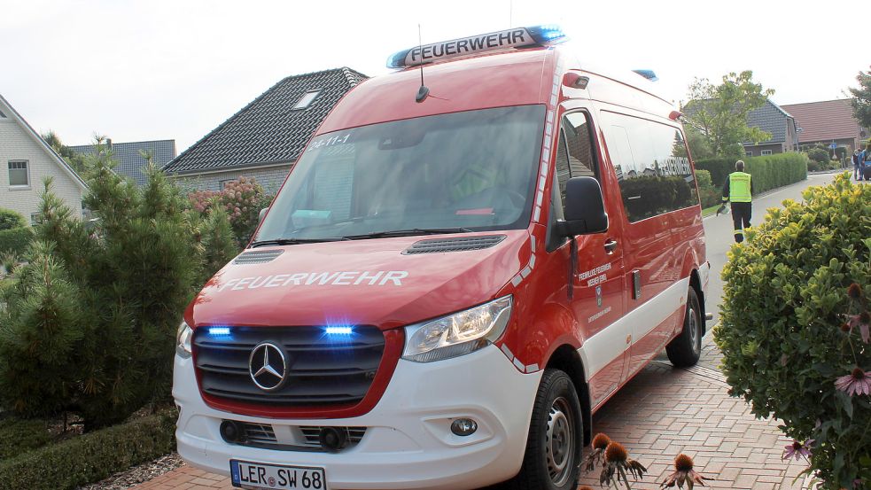 Die Feuerwehr Weener war im Einsatz. Foto: Rand