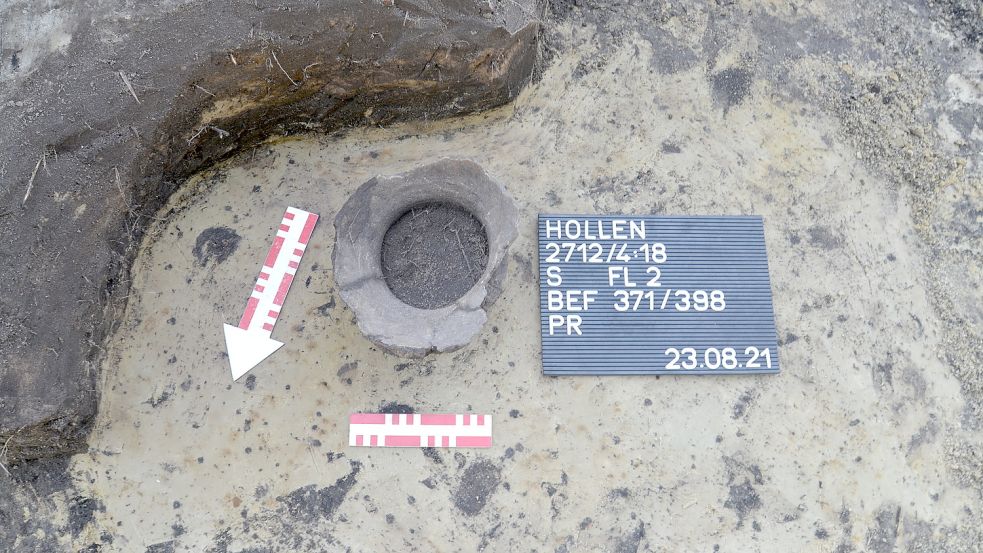 Der Fundort des mittelalterlichen Kugeltopfes. Foto: Ostfriesische Landschaft