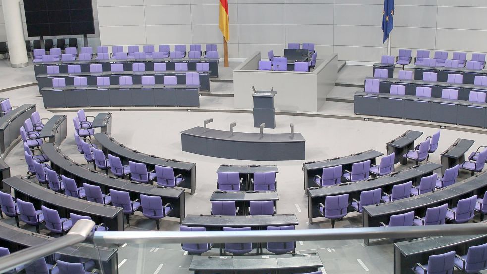 Der Sitzungssaal des Deutschen Bundestages. Bild: Pixabay