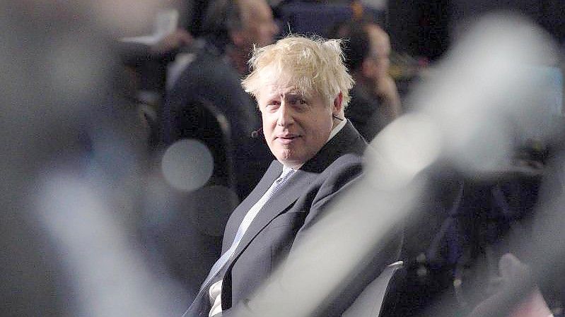 Boris Johnson, Premierminister von Großbritannien, spricht während eines Interviews auf dem Parteitag der Konservativen. Foto: Peter Byrne/PA Wire/dpa