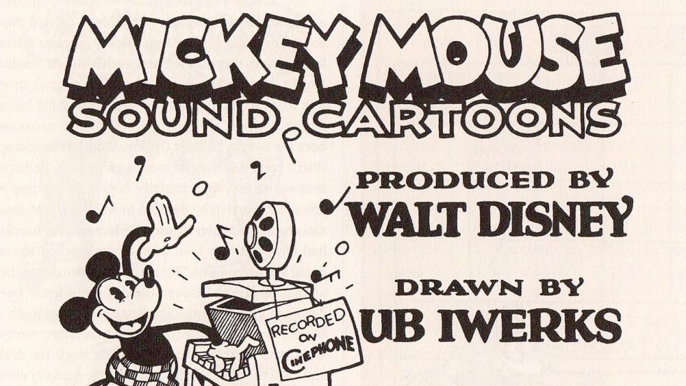 Ankündigung für einen „Mickey Mouse Sound Cartoon“. Foto: The Walt Disney Company