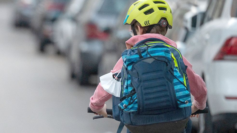 Schon Grundschüler haben sich in Moormerland an der Aktion Stadtradeln beteiligt. Symbolfoto: Marijan Murat/dpa