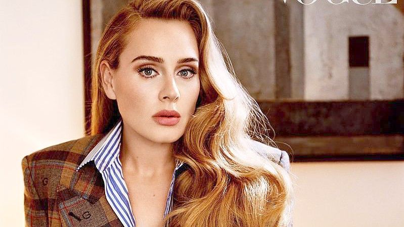 Die britische Sängerin Adele in der amerikanischen „Vogue“. Foto: Alasdair Mclellan/PA Media/Vogue/dpa
