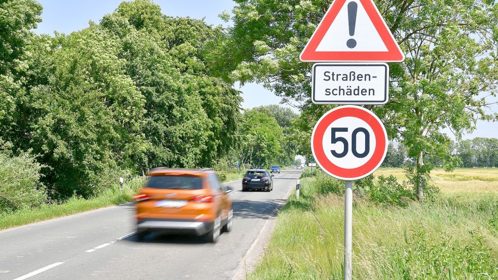 Auf einem Abschnitt der Schoonorther Straße gilt seit mehr als einem halben Jahr Tempo 50. Archivfoto: Wagenaar