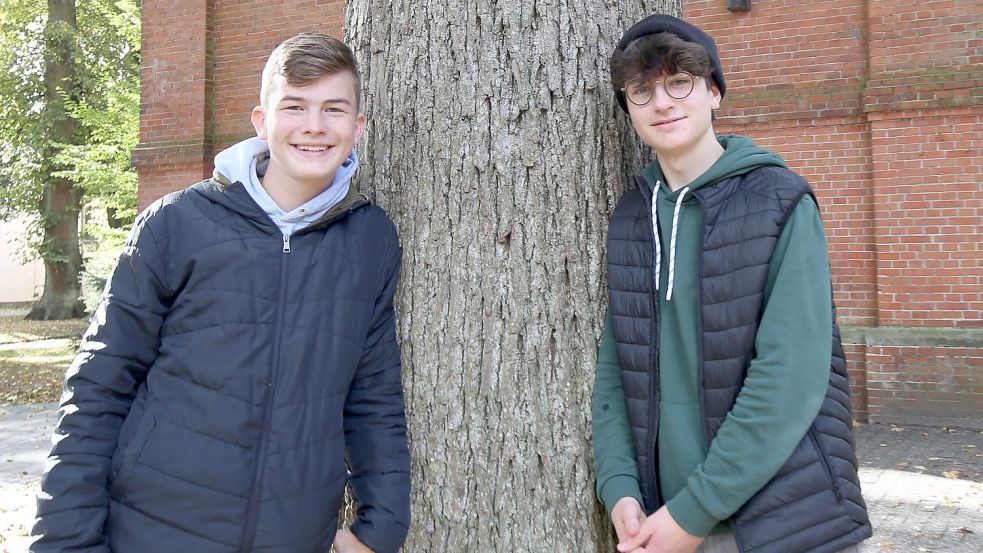 Tex Stoffer (links) und Lorenz Bahro von der Grünen Jugend berichteten von ihren Plänen und dem ersten Monat seit der Gründung.
