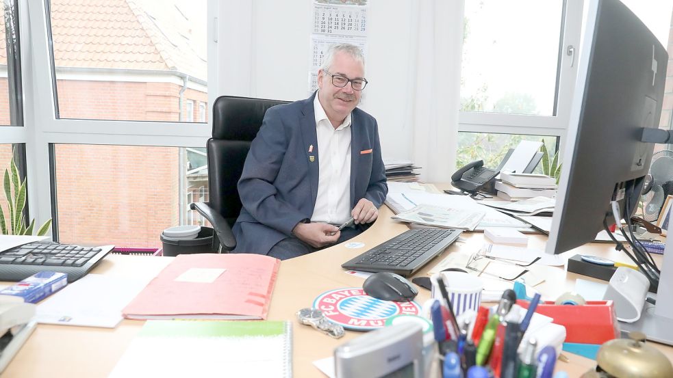 Frank Baumann wird Ende des Monats seinen letzten Arbeitstag als Bürgermeister haben. Foto: Hock