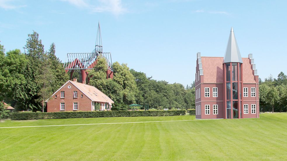 So sehen die ersten Entwürfe für das Jagdschloss in Ihlow aus. Entwurf: privat