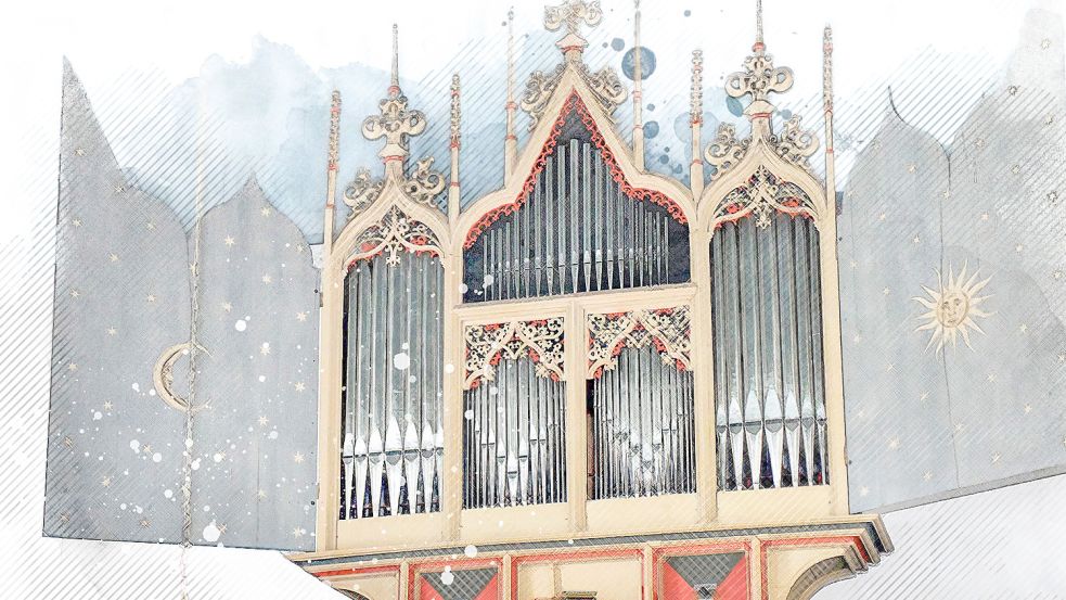 Die Orgel in Rysum.