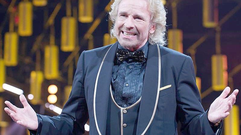 Seine Welt ist die Liveshow: Thomas Gottschalk. Foto: Henning Kaiser/dpa