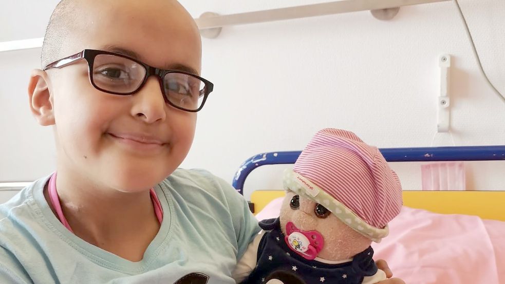Amilia aus Leer bekommt eine Stammzellenspende. Foto: privat
