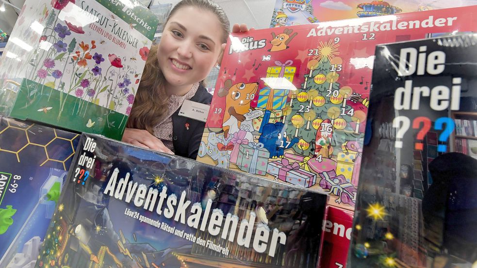 Adventskalender, in denen Rätsel gelöst werden müssen, sind in diesem Jahr besonders beliebt. Foto: Ortgies