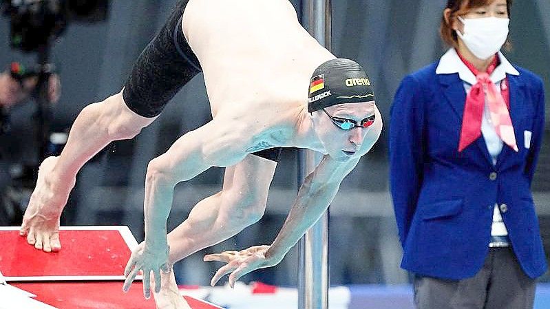 Florian Wellbrock holte sich den EM-Titel über die 1500 Meter. Foto: Michael Kappeler/dpa