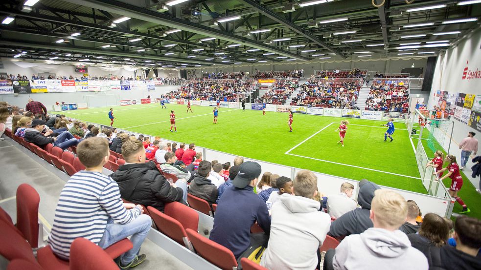 Der Aurich-Cup findet wie üblich in der Sparkassen-Arena statt. Foto: Doden