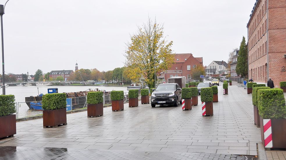 Die neue Verkehrsführung in der Ledastraße ist für einige Autofahrer noch gewöhnungsbedürftig. Foto: Wolters