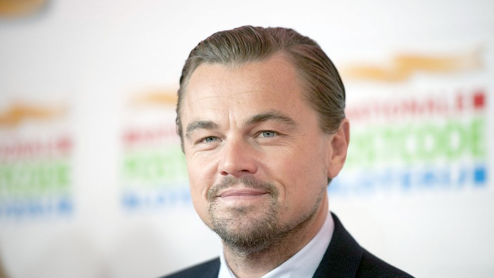Leonardo DiCaprio bei einer Wohltätigkeitsveranstaltung im Jahr 2018. Im Netz sorgte ein Video mit Jeff Bezos' Freundin für Aufsehen. Foto: imago images/Richard Wareham