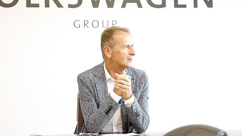 Herbert Diess, Vorsitzender des Vorstands der Volkswagen AG. Foto: Carsten Koall/dpa
