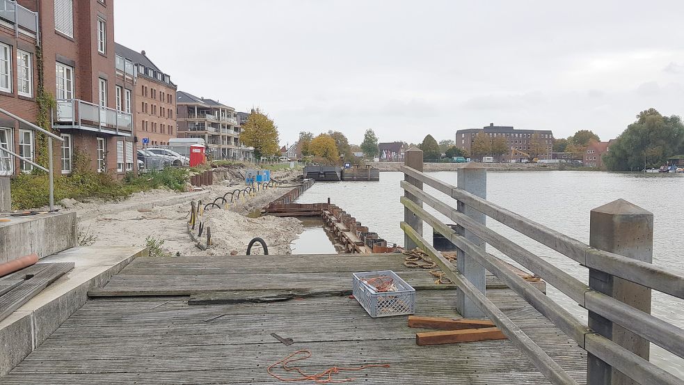 Auch an der Uferpromenade geht es weiter voran. Foto: Bothe