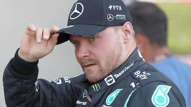 Die Nummer zwei bei Mercedes: Valtteri Bottas. Foto: Edgard Garrido/Reuters pool via AP/dpa