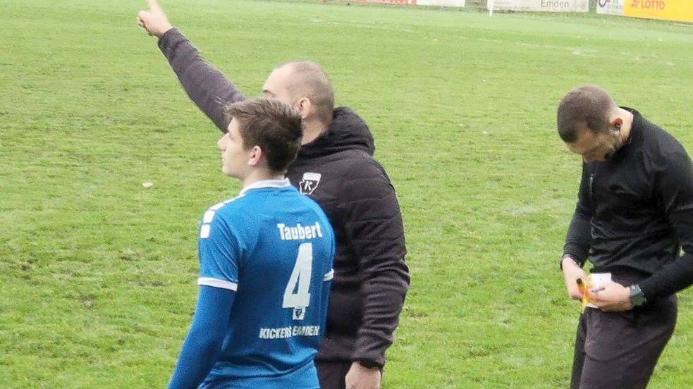In der 79. Minute kam Dirk Frerichs ins Spiel.