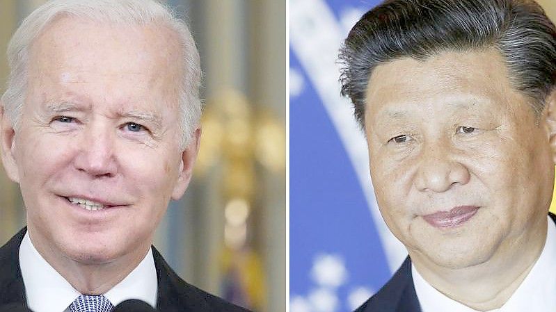 US-Präsident Joe Biden (l.) und Chinas Staatspräsident Xi Jinping. Foto: Alex Brandon/AP/dpa