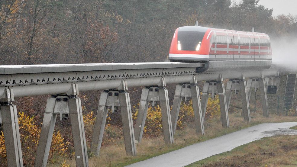 Seit zehn Jahren ruht der Betrieb auf der ehemaligen Transrapid-Teststrecke. Foto: Archiv