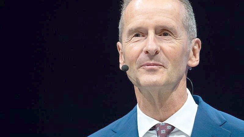 Herbert Diess, Vorstandsvorsitzender von Volkswagen. Foto: Sven Hoppe/dpa