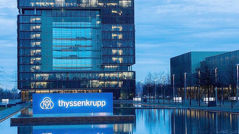 Die Konzernzentrale von Thyssenkrupp in Essen. Foto: Rolf Vennenbernd/dpa