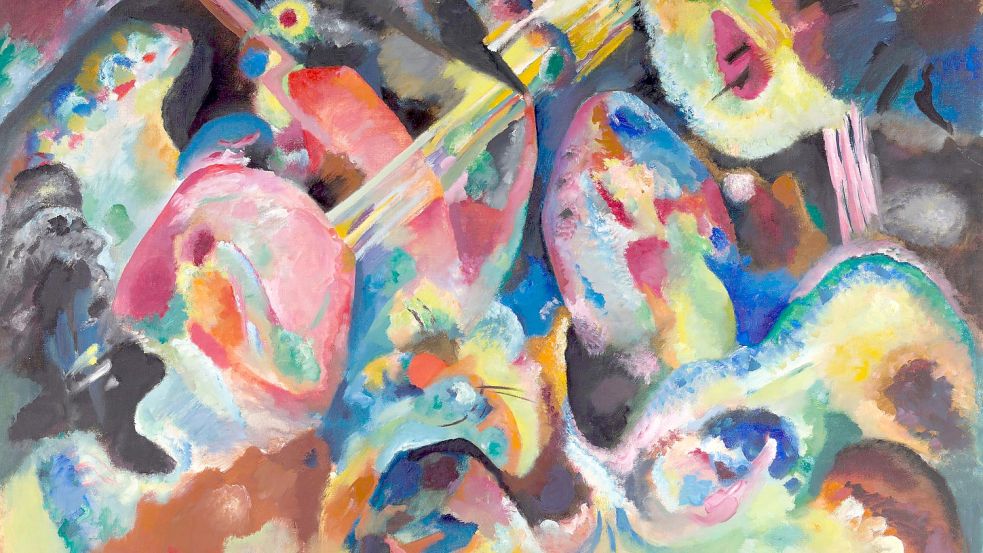 Wassily Kandinsky: Improvisation Sintflut, 1913 Öl auf Leinwand Copyright: Städtische Galerie im Lenbachhaus und Kunstbau München Foto: Städtische Galerie im Lenbachhaus und Kunstbau München