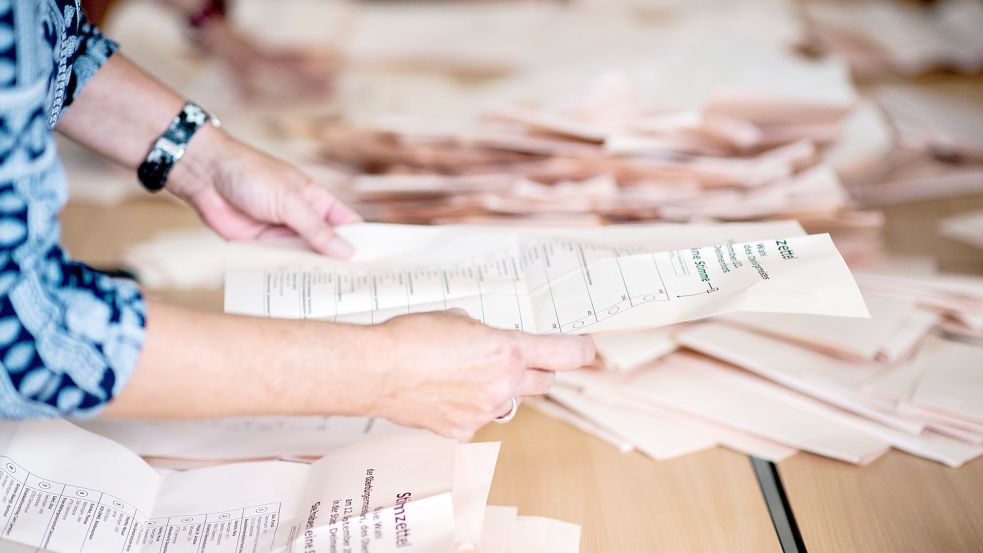 Wurden bei der Auszählung der Kommunalwahlstimmen in Hinte Fehler gemacht? Das möchte die FLH überprüft wissen. DPA-Symbolfoto: Dittrich