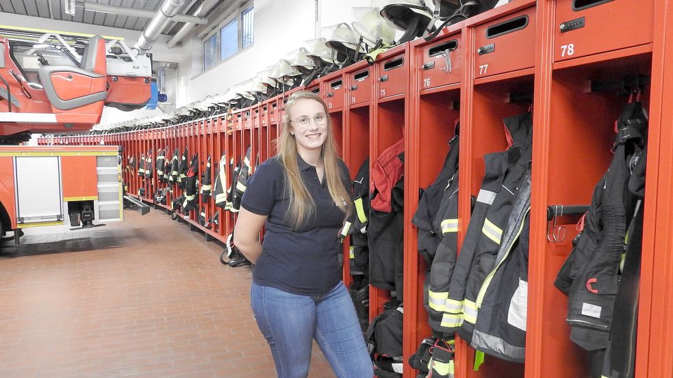 Spind Nr 76: Immer ordentlich eingeräumt für den nächsten Einsatz. Foto: Wiggermann