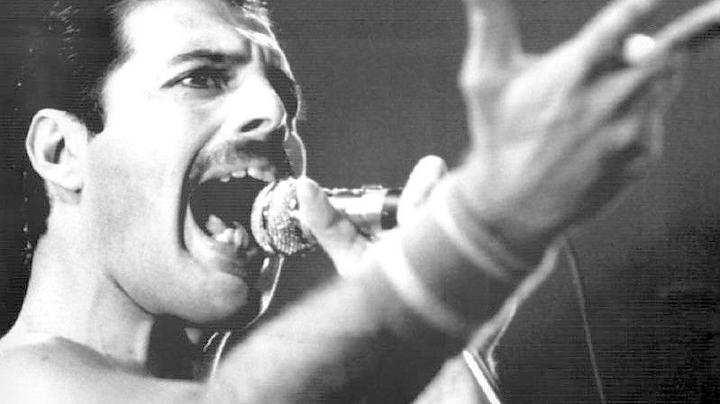 Freddie Mercury bei einem Auftritt im September 1984. Am 24.11. jährt sich der 30. Todestag des Sängers. Foto: dpa
