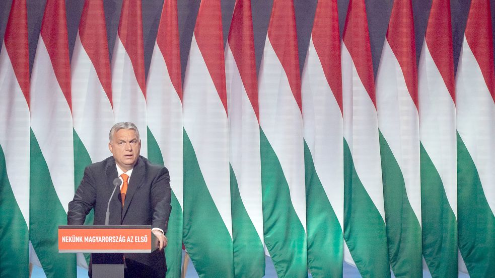Die Politik des ungarischen Premiers Viktor Orban stößt Europas obersten Richtern erneut auf. Er denkt bislang nicht daran, einzulenken. Foto: Attila Volgyi/imago images/Xinhua