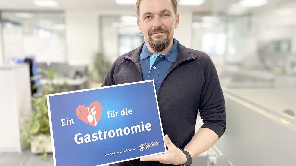 Dirk Bieler von der Firma Stahlbau Ihnen hatte vor einem Jahr eine Kampagne an Stelle von Weihnachtsfeiern präsentiert. Foto: OZ-Archiv