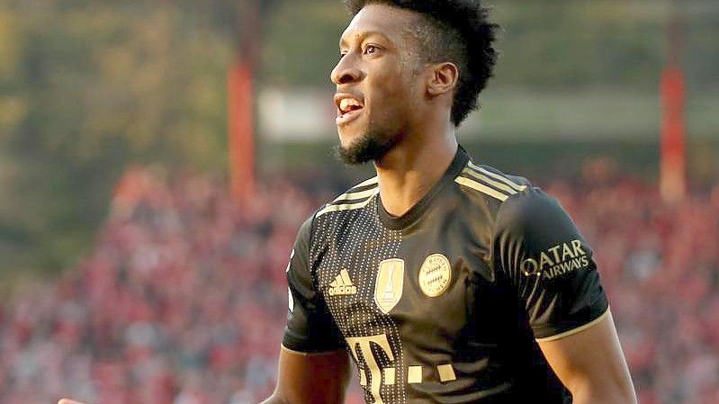 Soll in Kiew helfen, den vorzeitigen Gruppensieg der Bayern zu sichern: Kingsley Coman. Foto: Andreas Gora/dpa