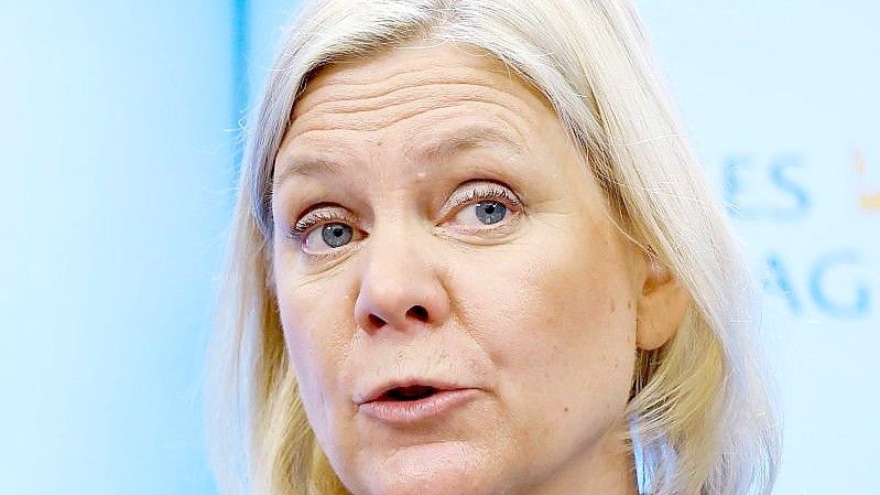 Magdalena Andersson, Finanzministerin von Schweden und Parteivorsitzende der Sozialdemokratischen Partei. Foto: Fredrik Persson/TT News Agency/AP/dpa